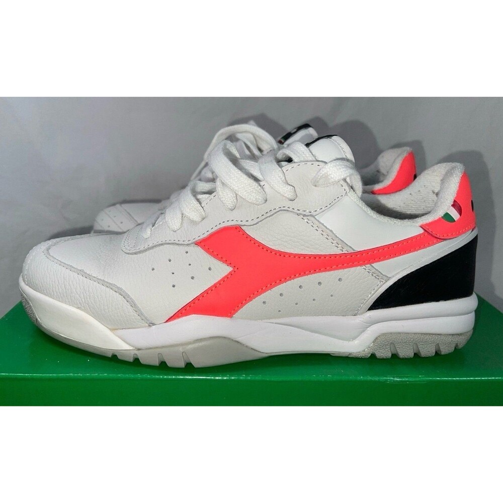 Diadora Maverick HOC Men's Sneakers White Dark Red Size‎ 8